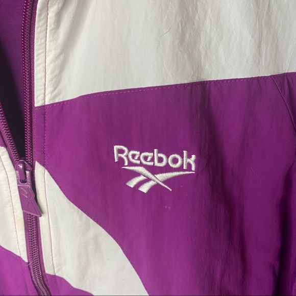 Reebok purple full zip windbreaker jacket - Picture 2 of 7